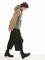 54A0 × musaafeer Ankle Embroidery Square Toe Boots