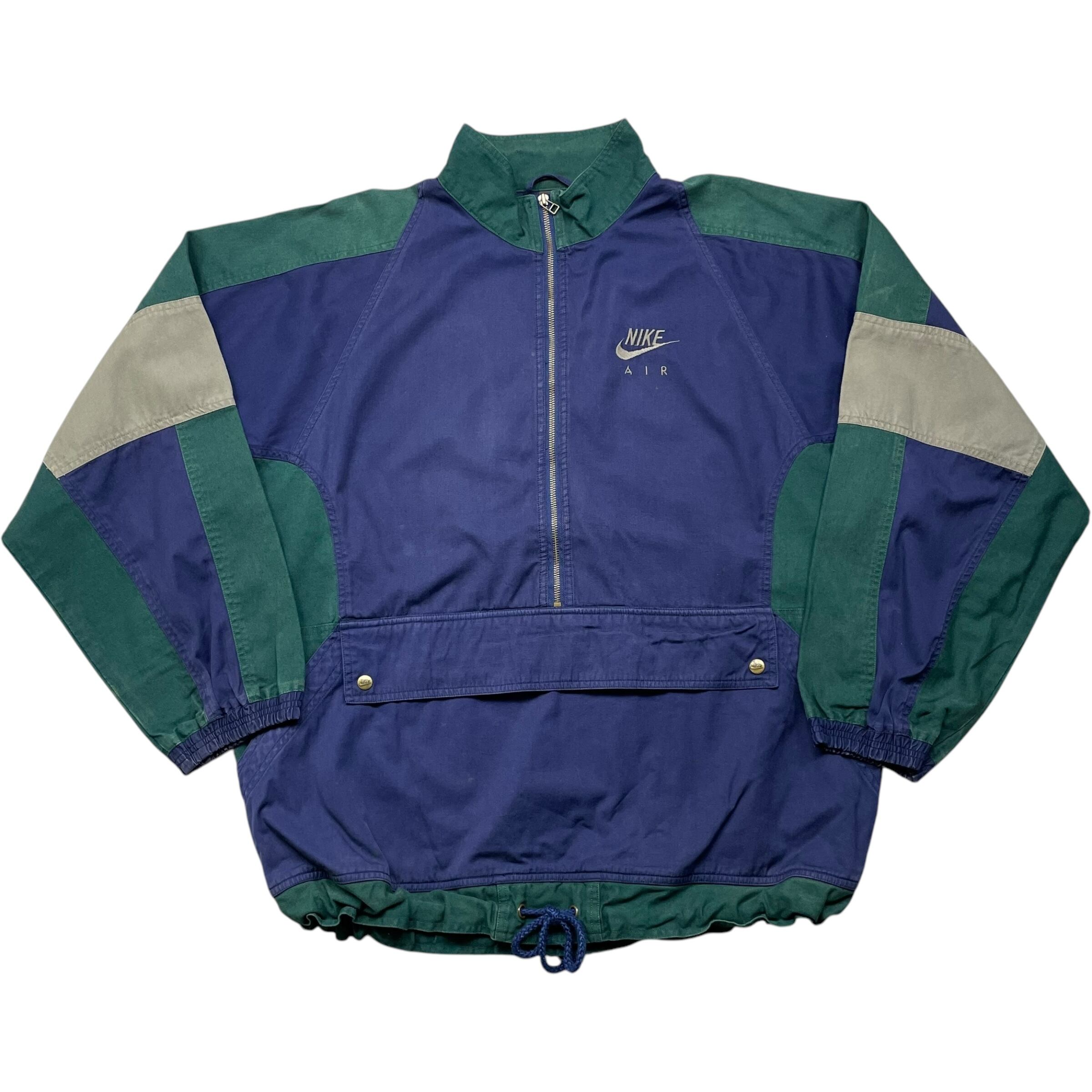 《L》 NIKE ナイキ コットン アノラックパーカー 刺繍 マルチカラー 90年代 vintage no.4853