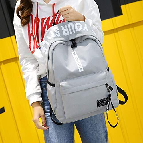 キャンパス リュック 韓国 オルチャン グレー