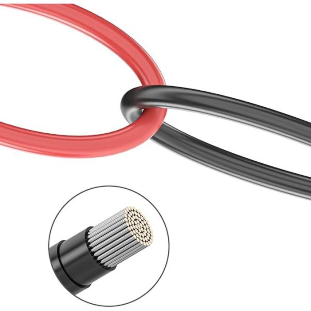 10ｍ　12AWG　 高耐久素材MC4延長ケーブル赤黒2本セット　４SQ　＋－両コネクター付き 太陽光発電ケーブル ソーラー発電