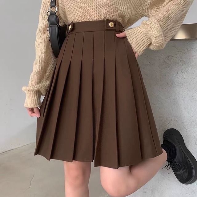 レトロガーリー♡プリーツスカート　E1549