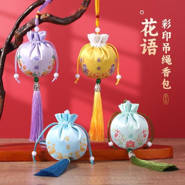 中国風伝統香袋マルチカバー