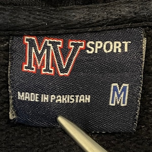 【MV SPORT】カレッジプリント 刺繍ロゴ ミネソタ大学 プルオーバー パーカー M アメリカ古着