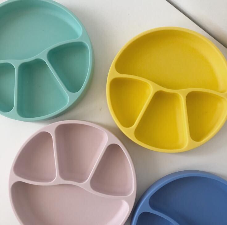 291 Goods 可愛いシリコン蓋付きお皿 4色展開 韓国子供服 Orini