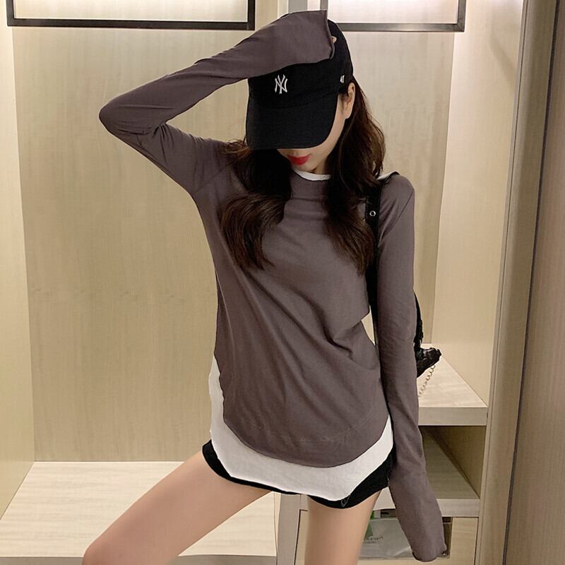 薄手ブラウス オータムシャツ Tシャツ ロング ストリート 大人ガーリー スウィート キュート カジュアル 秋物 ガールズファッション38869522392