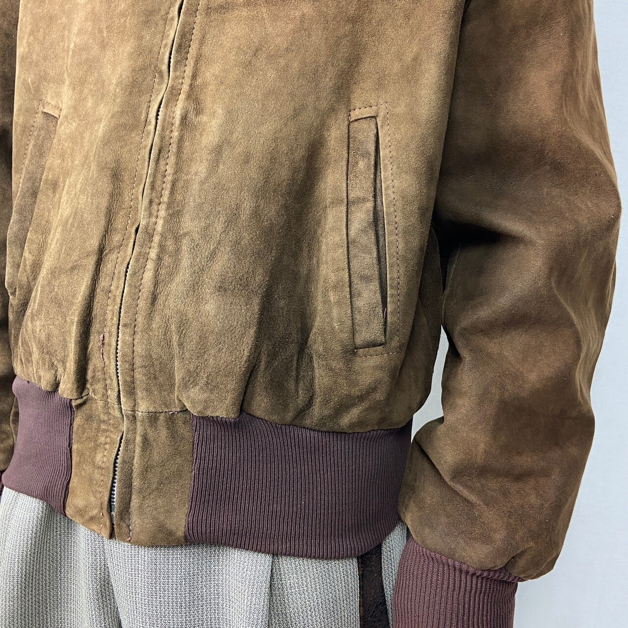 60年代 De Long ディアスキン ヌバックレザーブルゾン スポーツ 