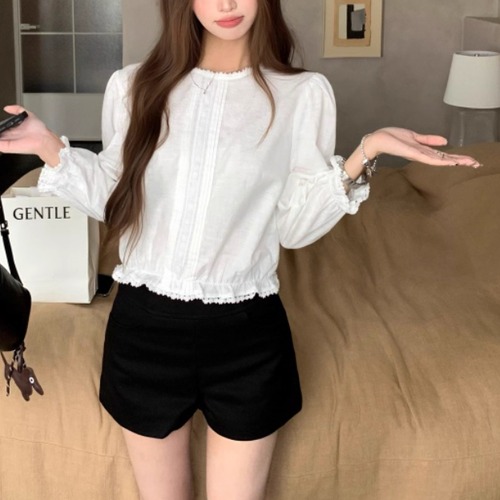 ラインレースキャンディスリーブブラウス ・72026