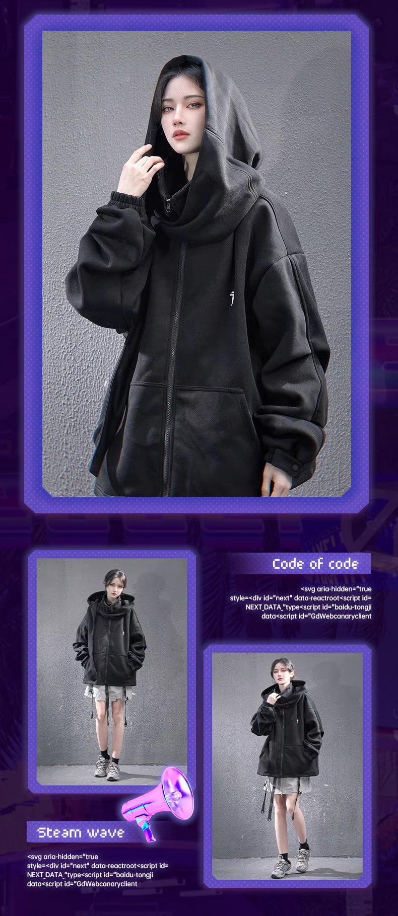 JIYEIND 25SS スウェットビブパーカー | テックウェア専門店 AHAMKARA