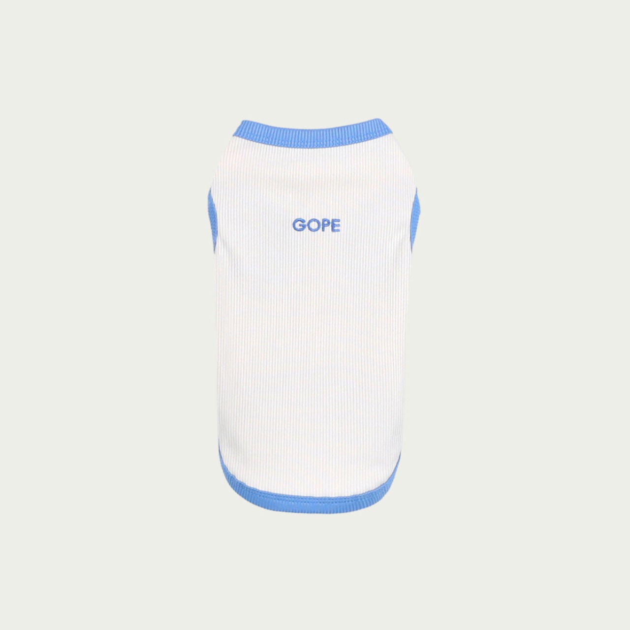 【予約】[ GOPE ] Coolever Dog Sleeveless｜Sky Blue × Ivory - 1