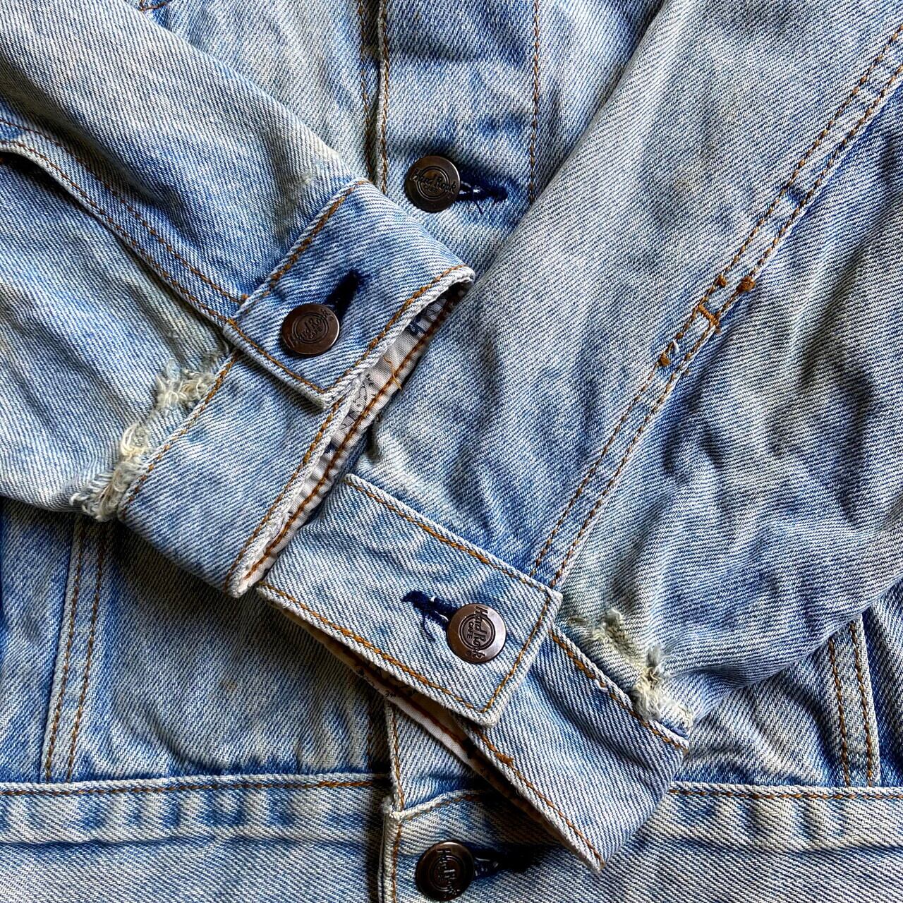 90年代 ハードロックカフェ ワシントンDC バックロゴ 刺繍 デニム