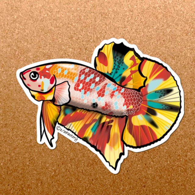 熱帯魚ステッカー ポルカドット・スティングレイ
