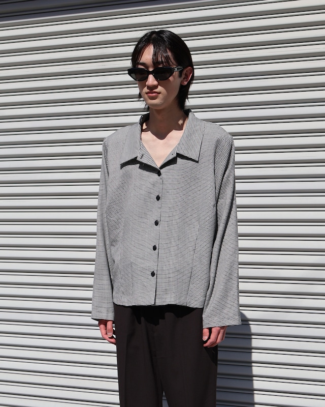 opencolor chidori pattern shirt blouson