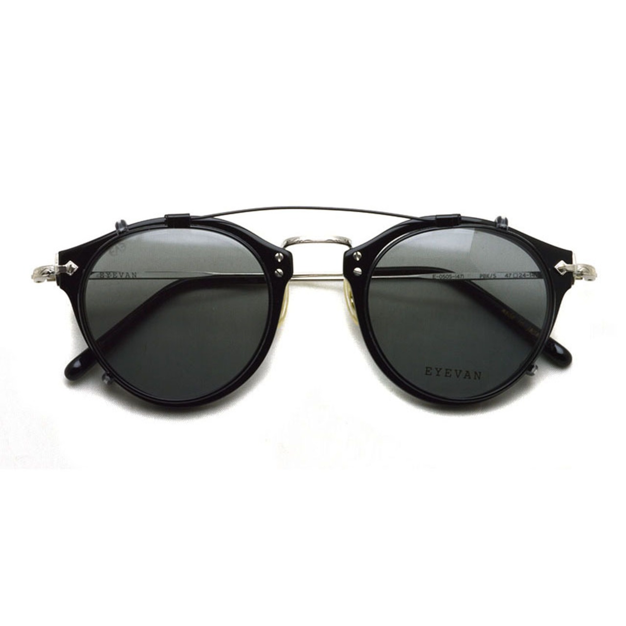 EYEVAN / E-0505 Clip / Black - GREY ブラックメタル - グレーレンズ  
