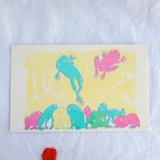 【きくちちき】ポストカード(大)「いちにのさん・かえる」