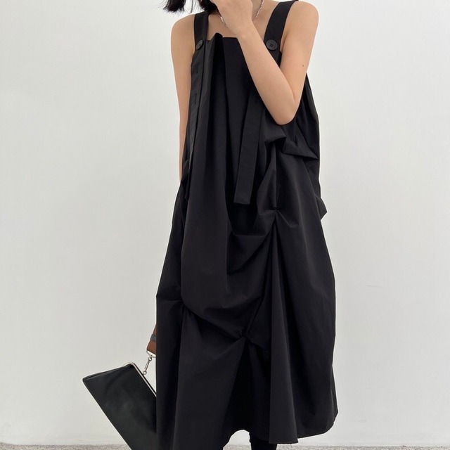 sleeveless asymmetric dress  10297