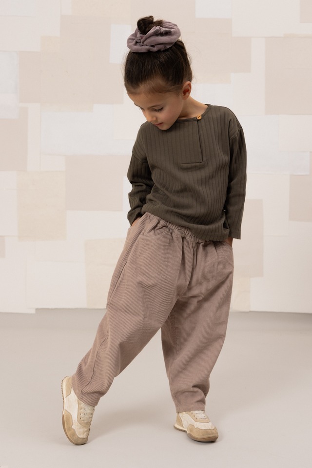 PANTS CARROTTO CORDEROY - LIGHT MAUVE / 12.18.24M [STUDIO BOHEME]