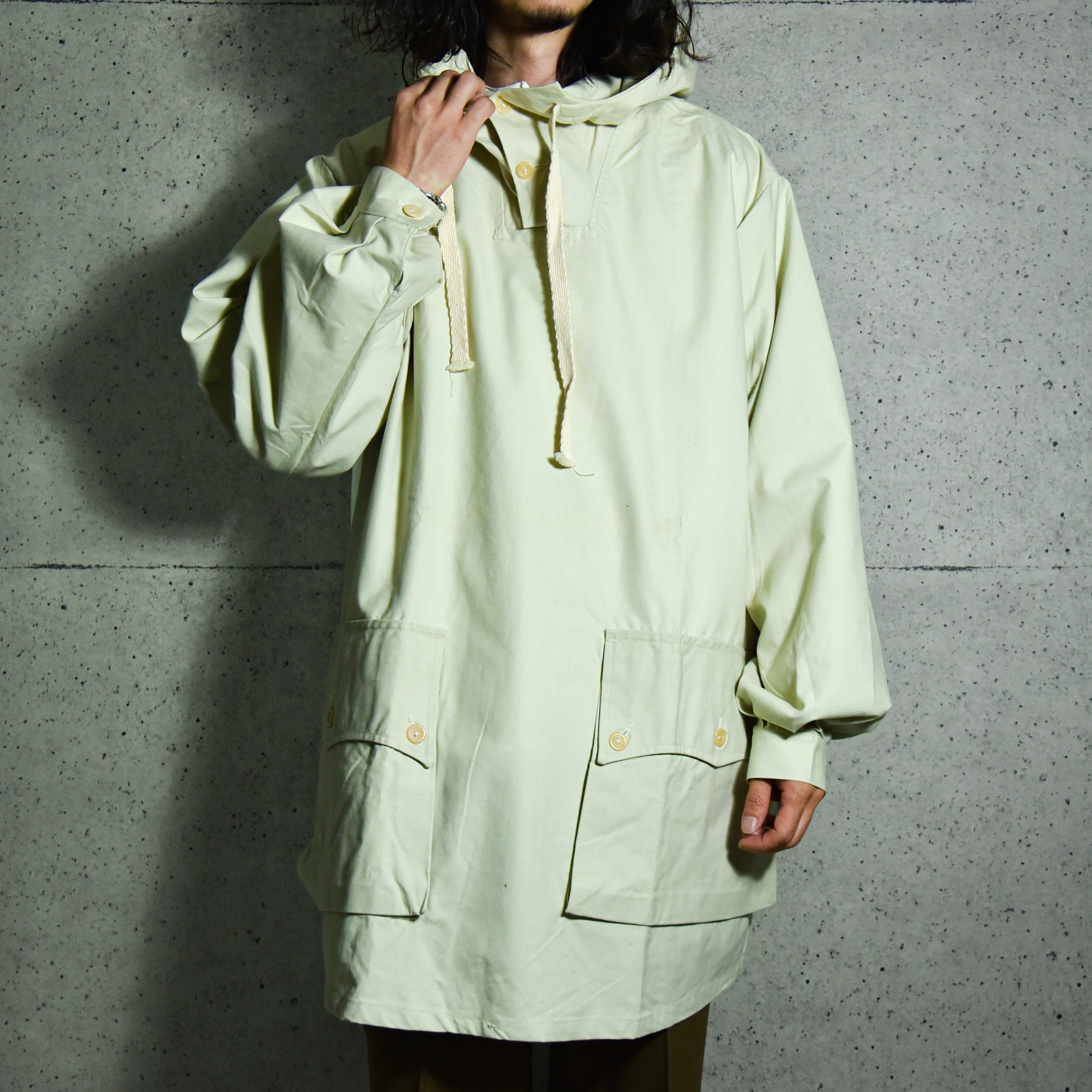 DEAD STOCK】1940-50s Swedish Army Snow Anorak Parka / スウェーデン