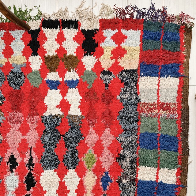 モロッコ ヴィンテージラグ MR011 | ブジャド | 96cm × 189cm