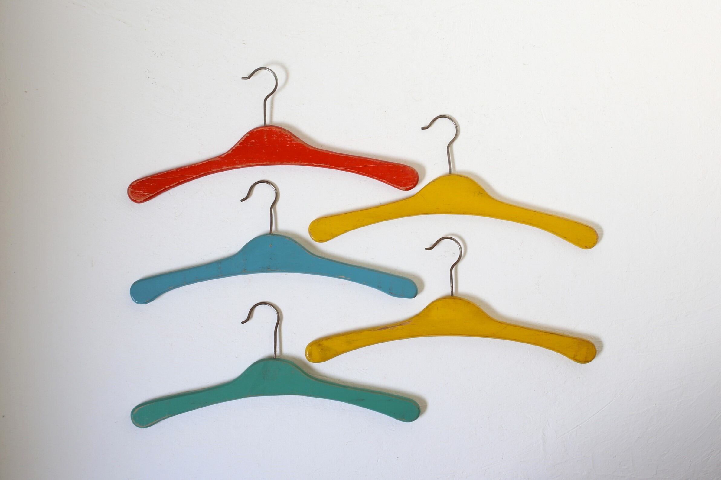 フランス アンティーク ヴィンテージ 木製 子供用ハンガー N-04612