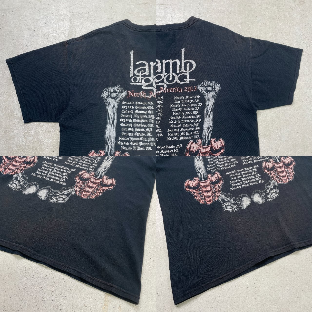 【希少】Lamb of God ラムオブゴッド バンドTシャツ スカルロゴ lamb of god ラムオブゴッド バンドTシャツ バンT メンズL 古着 スカル
