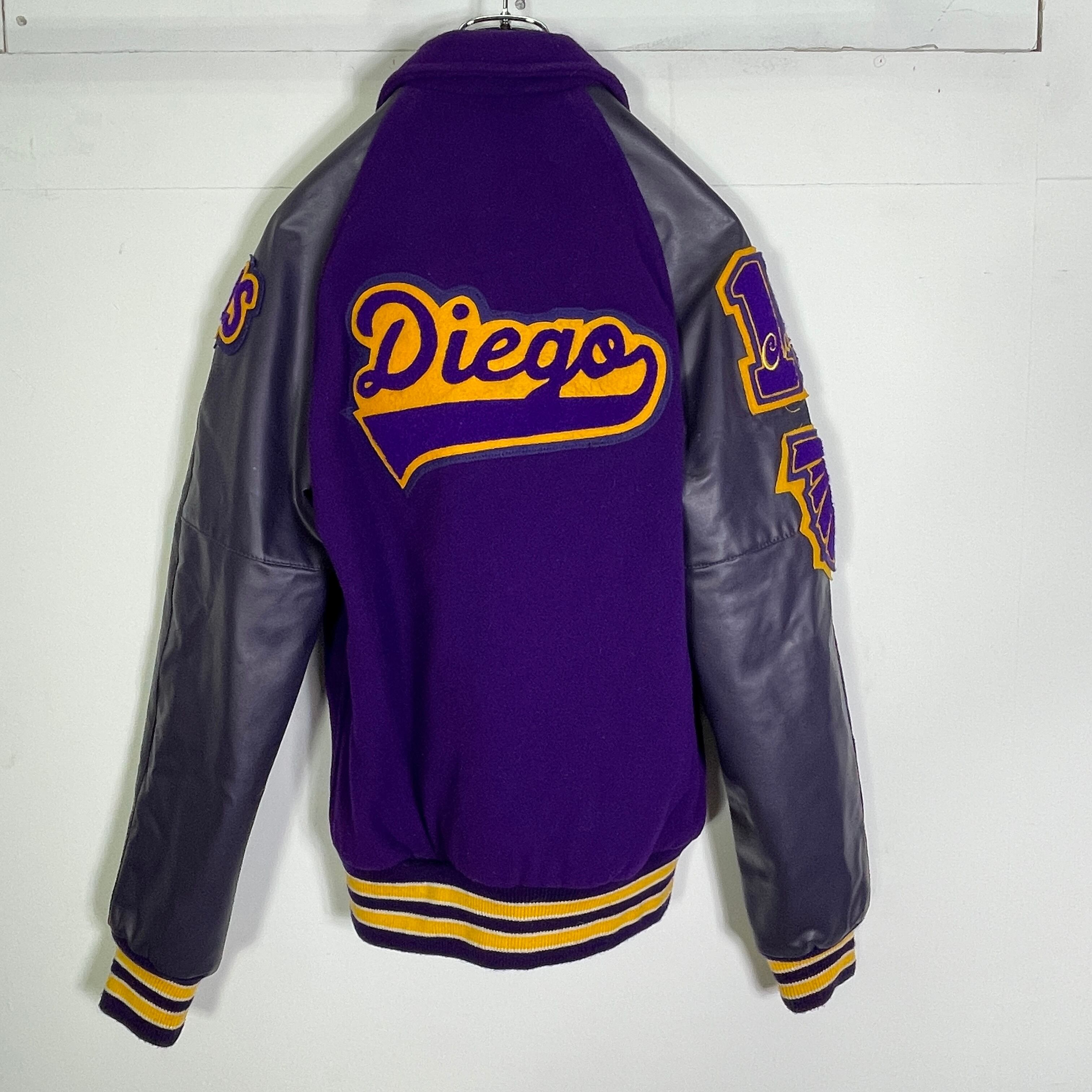 powers stadium jacket スタジャン 袖フェイクレザー | Pay ID