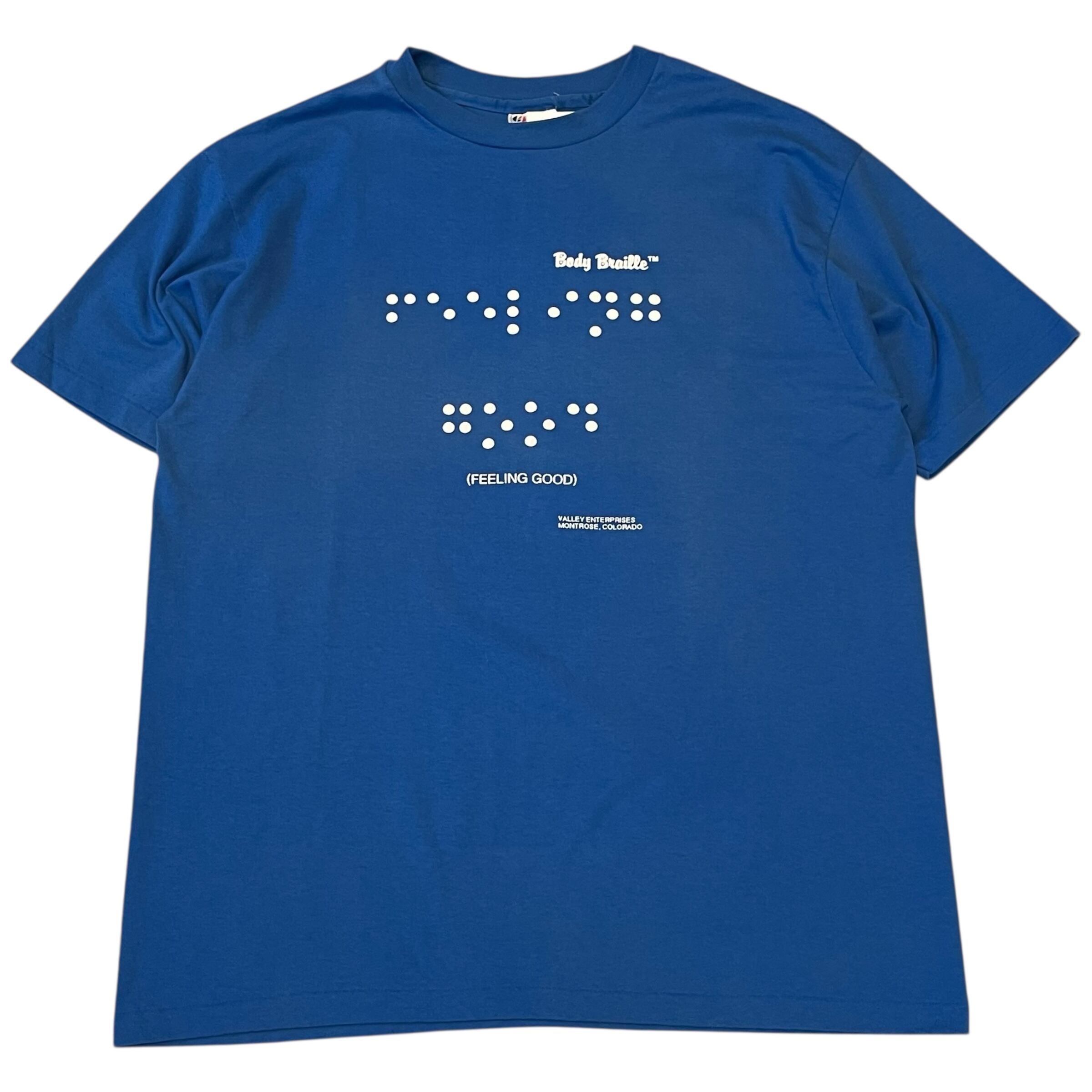 80s Body Braille "FEELING GOOD" puff print T-shirt