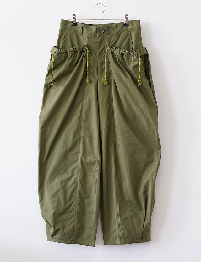 DIGAWEL :  GATHER PANTS / OLIVE