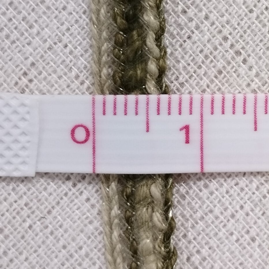 サマーブレード 52M 幅8mm モスグリーン 夏帽子 麦わら ブレード素材