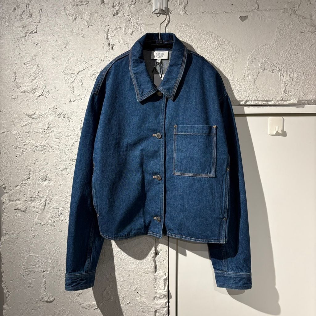 MAISON KITSUNE メゾンキツネ 26SS Denim Cropped Jacket デニム