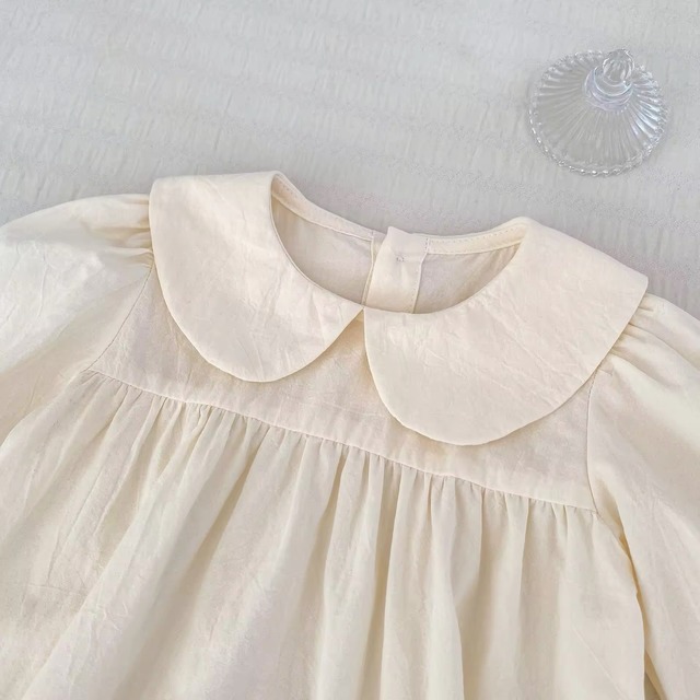 【取寄】レースフラワーワンピース付きのレイラードロンパース