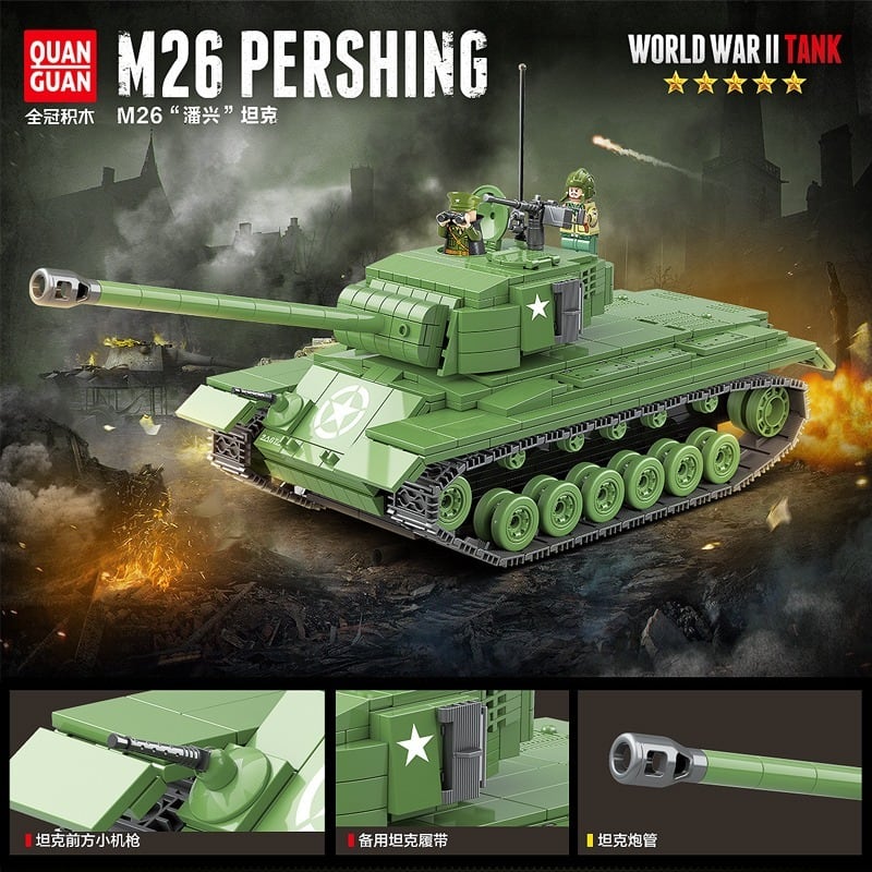 M26重戦車 パーシング レゴ互換品 1,013ピース