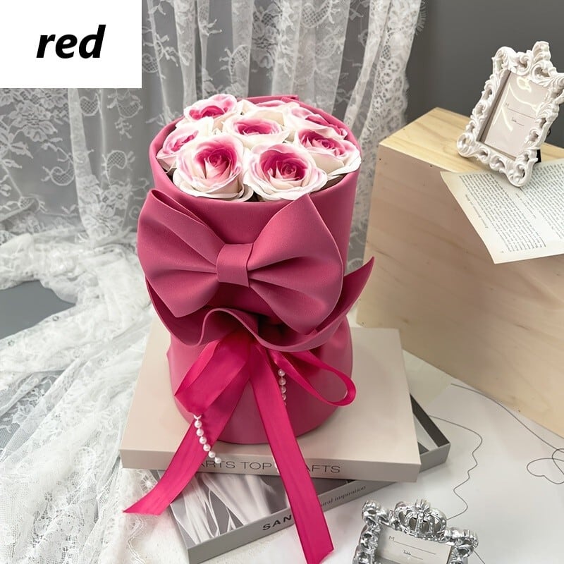 造花 薔薇 バラ 花束 エレガント リボン おしゃれ かわいい インテリア