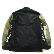 【bomber30】M sizeリバーシブル中綿ボンバー Velour × original print MIX BOMBER JACKET