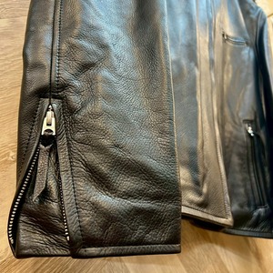 ワイツーレザー【Y'2 LEATHER】STEER OIL SINGLE BREASTED MOTORCYCLE JACKET 44・46サイズ