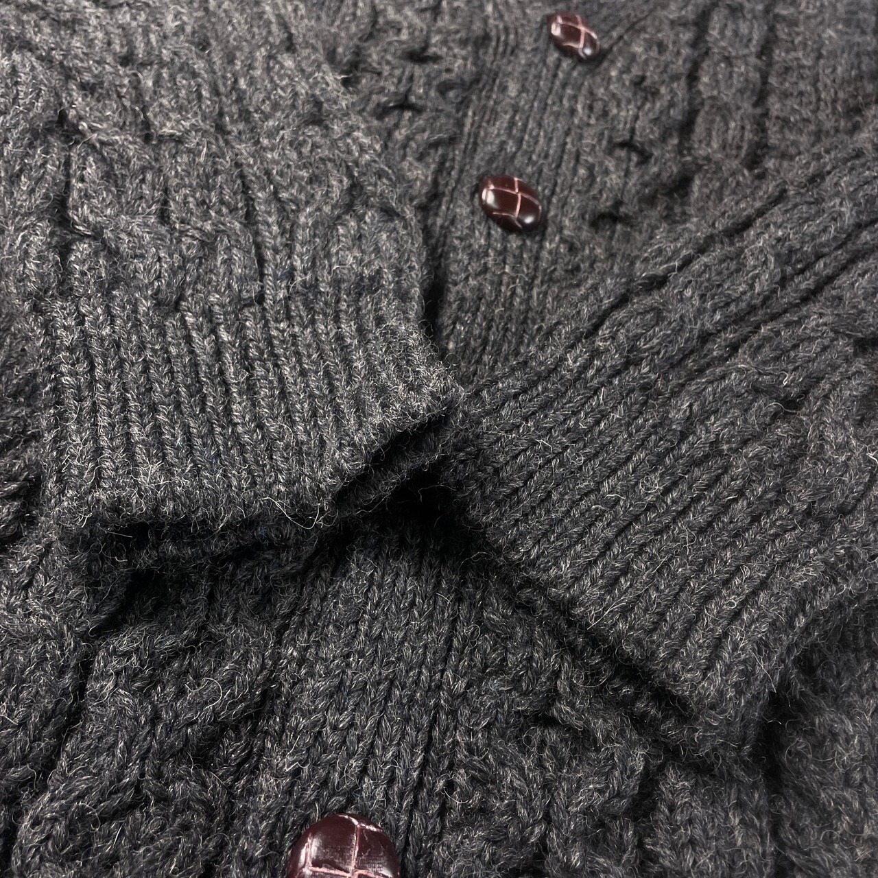 00年代 アイルランド製 L.L.Bean エルエルビーン ウールニット  