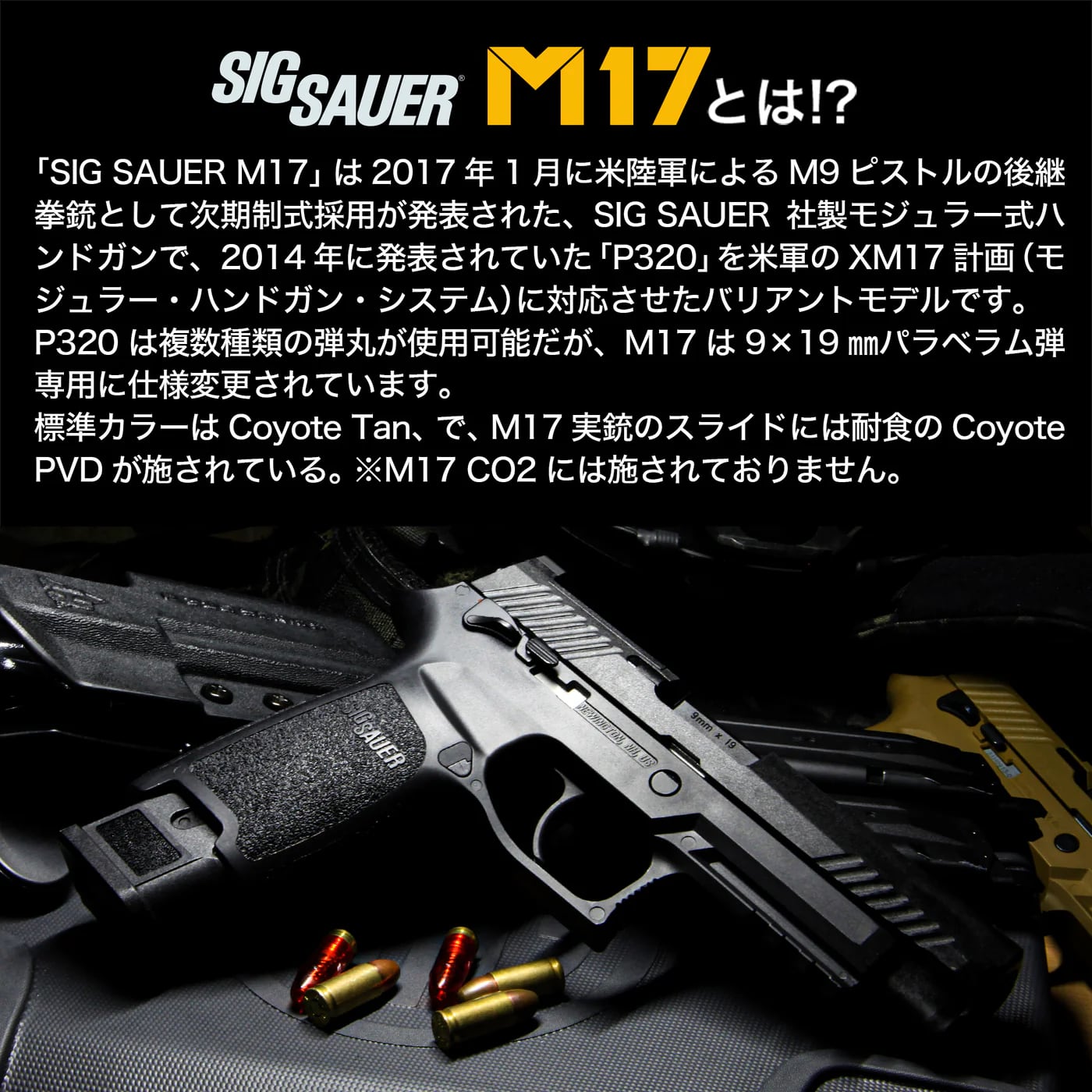 ＊SALE＊SIG SAUER M17 CO2マガジン SIG SAUER ProForce M17 CO2 GBB CO2ガスガン用マガジン 【ブラック