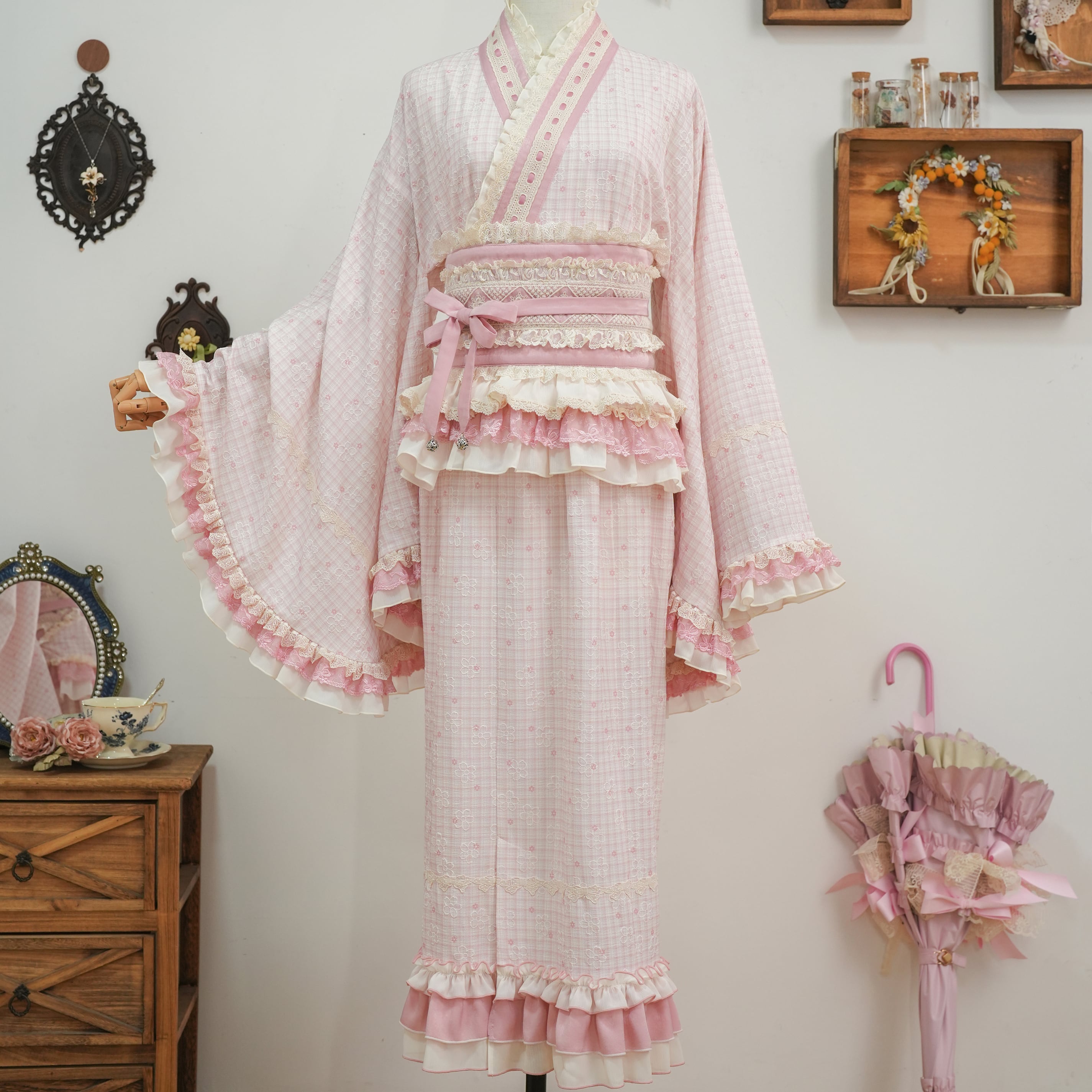 Fashion Show】あけぼのの供人 着物風セットアップ | HoshibakoWorks