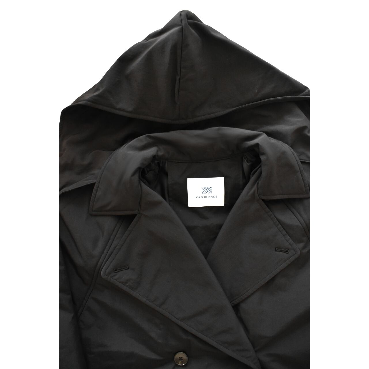 ◆美品◆KAPOK KNOT カポックノット ポンチョコート Mサイズ 黒 ポンチョコート-Unisex