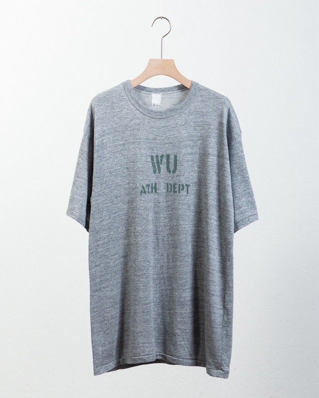 college printed T-shirt / single stitch