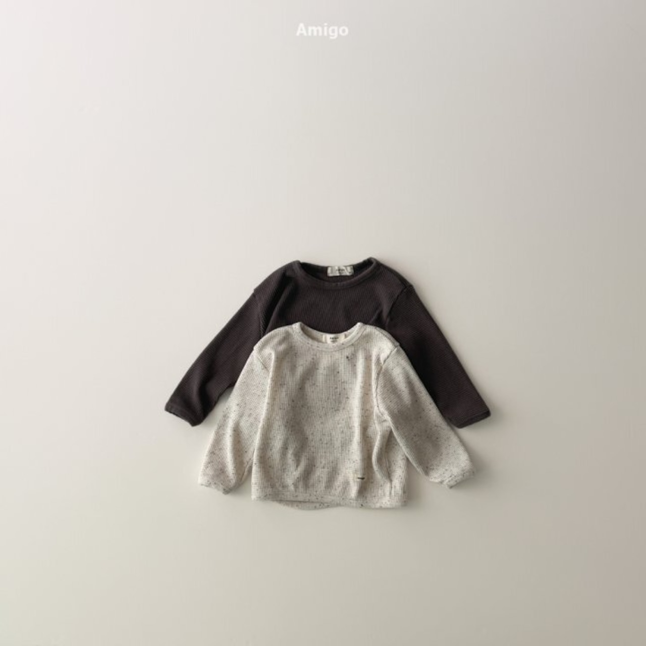 Amigo 26/SS ワッフル刺繍カットソー