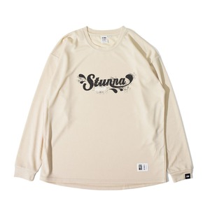 Splash Logo Long T-shirts :クリーム