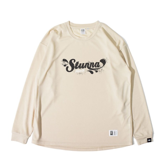 Splash Logo Long T-shirts :クリーム