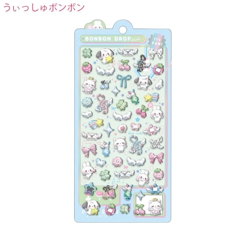 【38枚】ボンボンドロップシール 正規品 まとめ売り クーリア サンリオ 通常枠【抽選販売】クーリア ボンボンドロップシール うぃっしゅ