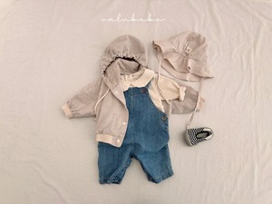 【valu bebe】丸襟カットソー クリーム 70〜110cm