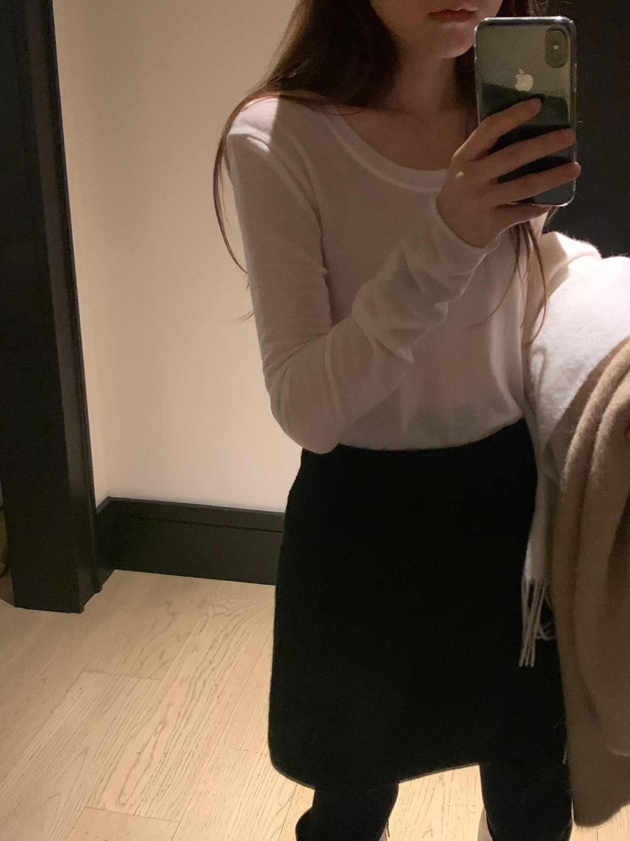 (予約) ounce / Wool buckle mini skirt 2color