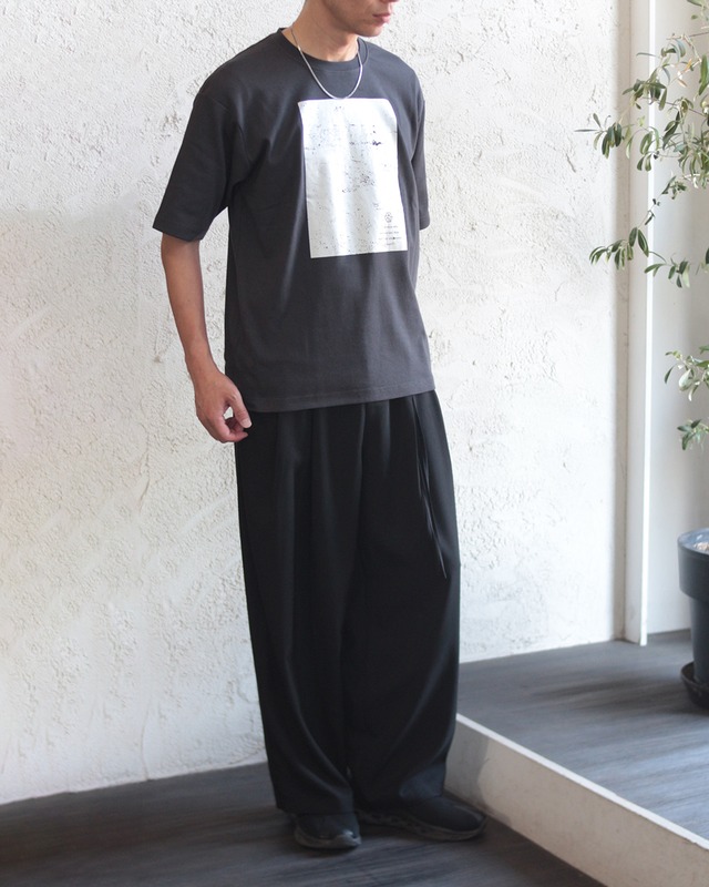 【MinoriTY】ボックス箔プリント 半袖 クルーネック Tシャツ　(250774)