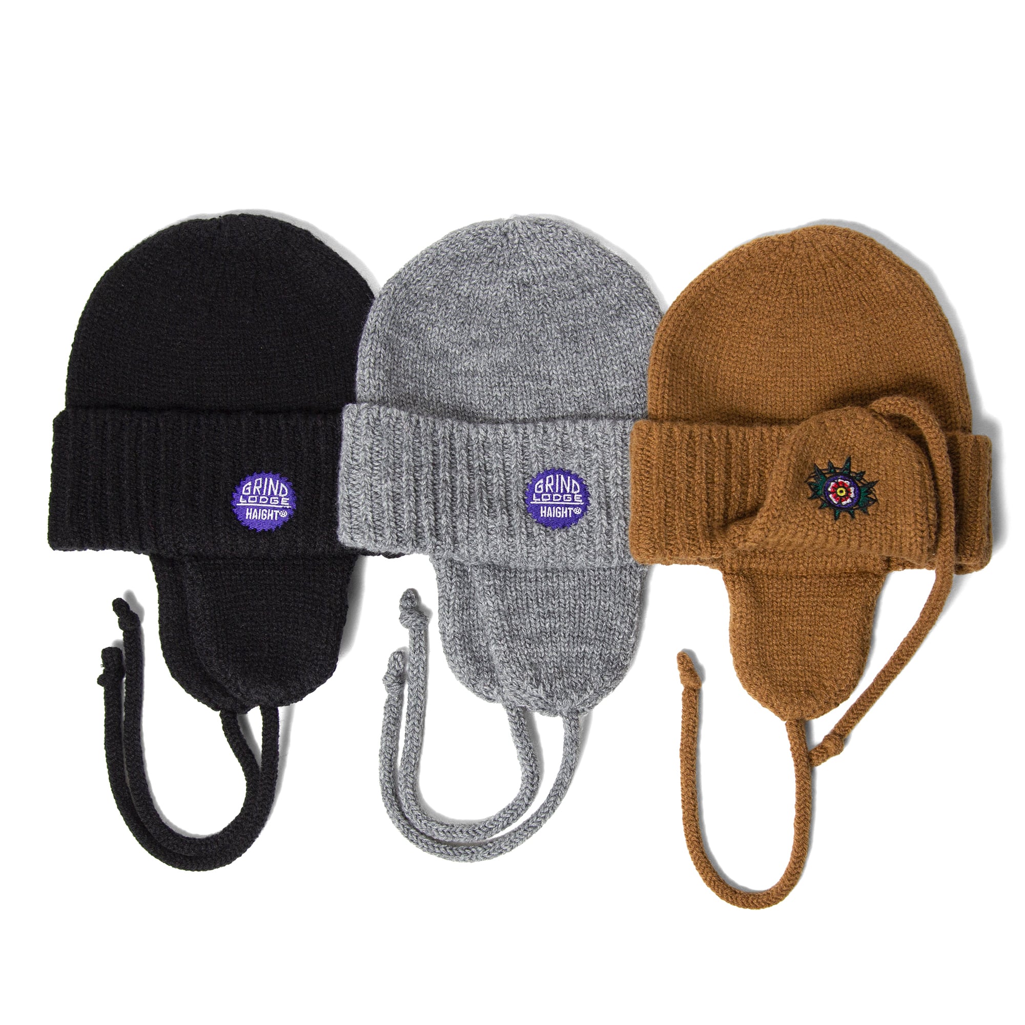 HAIGHT(ヘイト)”HAIGHT ヘイト DOG EAR KNIT CAP ft. GRINDLODGE