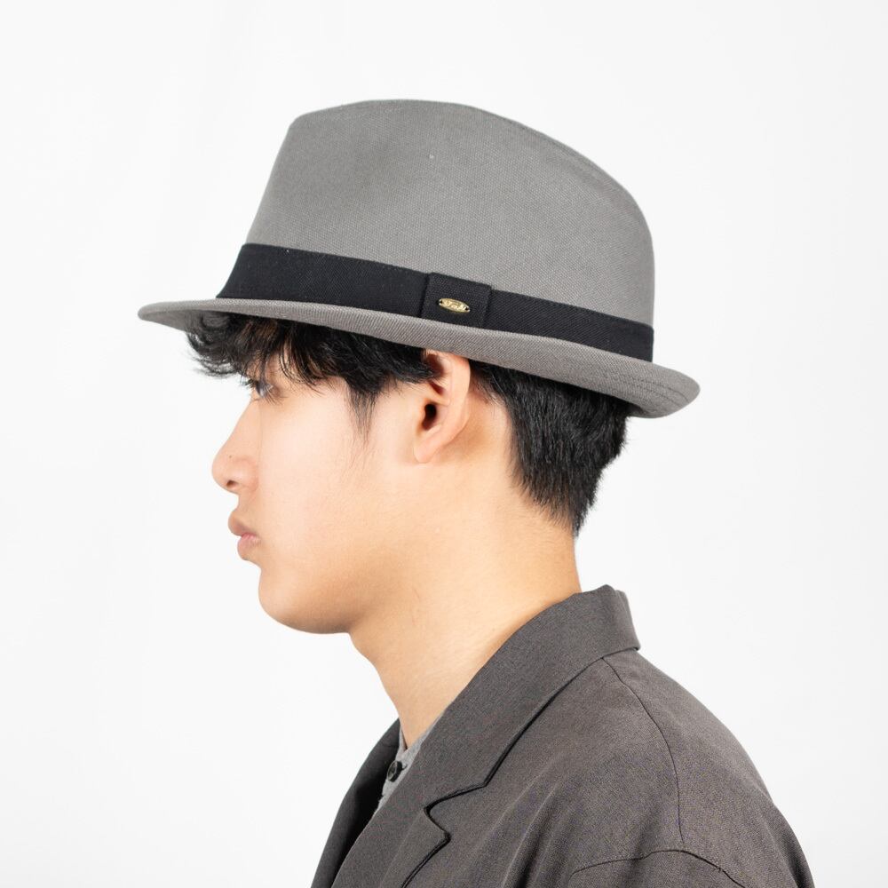 キャンバスフェドラハット グレー XL サイズ 【WS-20106L】 | 京都発の