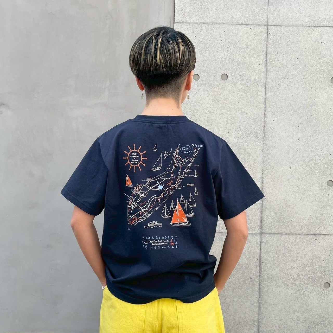 サイズ3+,5+ HAYATE CCBY-Tシャツ 61C62 A柄 CAPECODセーリングクラブ