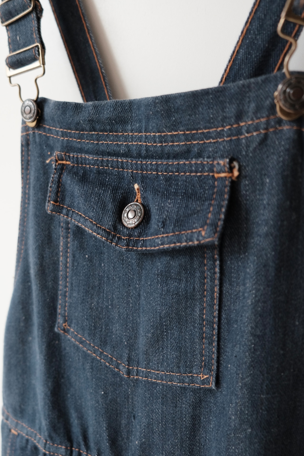 Himitsu no pocket denim salopette
